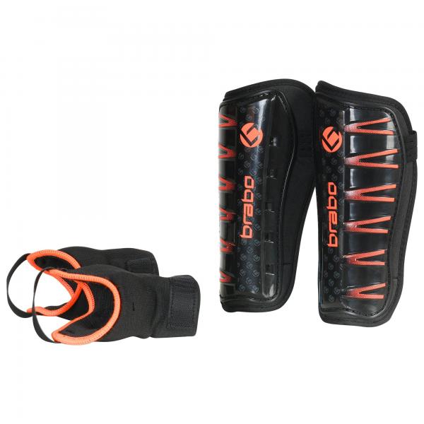 20530BRABO_SHINGUARD_F4_W_ANKLESOCK_BLACK_ORANGE