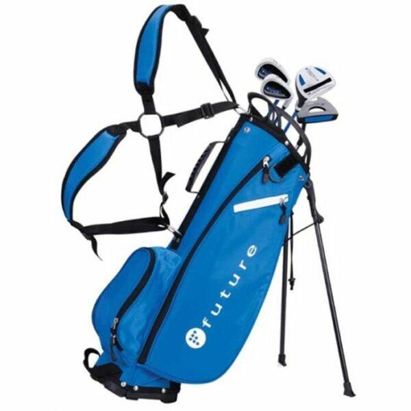 FUTURE GOLFBAG BLUE VOOR CLUBS IN DE LENGTE VAN 130 TOT 140 CM